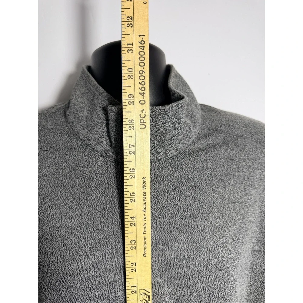 ExOfficio 1/4‎ Zip Pullover Mens XL Gray Long Sleeve Mock Neck Casual Top